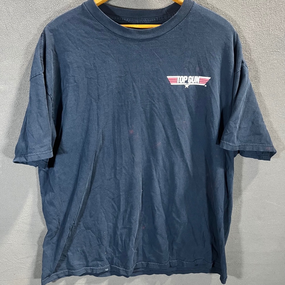 Top Gun Wolfman Movie Graphic T-Shirt Navy Blue 2XL 2006 Paramount USA Made